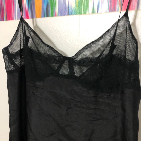 Derek Lam black 100% silk slip, nightgown - Picture 5 of 9
